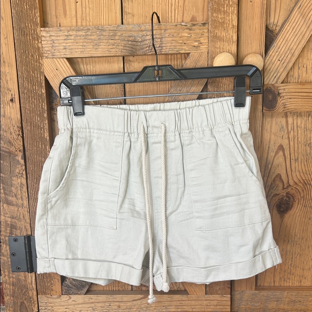 Women's Light No Boundaries Khaki Drawstring Shorts
